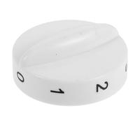 STOBAZA Universal Refrigerator Thermostat Replacement Knob 6mm Hole Diameter Fridge Freezer Temperature Control Dial White Short Shaft for Chest Freezer and Fridge Temp Adjustment