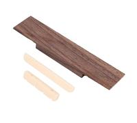 STOBAZA Universal, to Wood Performance Material and Easy Use Brown Improve for Wooden Bridge with Nut Saddle Replacement Part Effects Accessories Ukulele Suitable Guitar