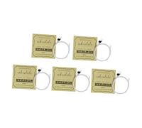 STOBAZA Universal Ukulele Strings 5pcs Full Set for 21/23/26 Inch Soprano Concert Tenor Ukulele, Nylon Core Wire Wound Musical Instrument Strings Accessories
