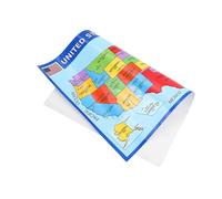 STOBAZA Usa Map Laminated Educational Poster Featuring Major Cities for Classroom and Bedroom Wall Decor