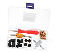 STOBAZA Vehicle Valve Core Removal Tool Kit Durable Stainless Steel and Copper Wrench Lightweight Ergonomic Design for Bicycle Motorcycle Car Tire Valve Repair and Installation
