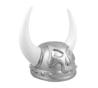 STOBAZA Viking Costume Party Hat Plastic Medieval Accessory Skulls Skull Viking Helmet for Halloween