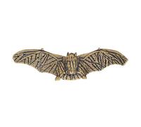 STOBAZA Vintage Brass Bat-Shaped Door Pulls Handles for Kitchen Cabinets and Bookcases, Premium Sturdy Metal Drawer Pulls with Smooth Comfort and Easy Installation for Remodeled Decor