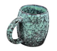 STOBAZA Vintage Ceramic Milk Cup Retro Drinking Mug for Coffee Tea Latte Hot Beverages with Glaze and Non Scratch Base Classic Porcelain Style