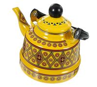 STOBAZA Vintage Enamel Water Kettle with Scalding Handle Rapid Heating Stovetop Teapot for Daily Use Camping Home Decor Energy Saving and Comfortable Grip