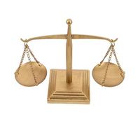 STOBAZA Vintage Iron Balance Scale Sculpture for Lawyer Office Decor Antique Justice Weighing Scale Classic Home Decorative Metal Desk Ornament Elegant Legal Workspace Accent