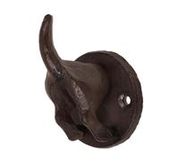 STOBAZA Vintage Iron Dog Butt Wall Hook Creative Cast Iron Coat Hanger for Bedroom Space-Saving Wall Storage Hook Practical Key Holder and Hat Rack with Retro Style Design