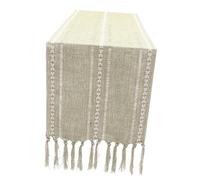 STOBAZA Vintage Tassel Table Runner Handwoven Long Table Cover for Farmhouse Dining Wedding Party Decor Suitable for