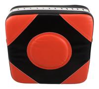 STOBAZA Wall-mounted Boxing Pad 30x30cm Medium Pu Leather Punching Mat Black Orange for Home Gym Training Adults Martial Arts Strike Target