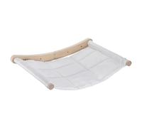 STOBAZA Wall Mounted Cat Hammock Stimulates Movement and Behaviour Improvement, Shelf Indoor Cats for Wooden Minimalist Design with Integrated Shelves and Strap System Small City
