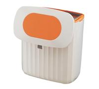 STOBAZA Wall Mounted Hanging Trash Can with Sliding Lid 8L, Kitchen Compost Bin in for Home Waste Storage and Cabinet Door Installation