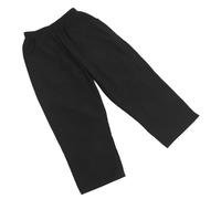 STOBAZA Waterproof Black Pet Grooming Pants with Anti-static and Hair Resistant Features, Ergonomic Polyester Workwear for Dog Groomers and Pet Spa Workers, for Home Washing Tasks