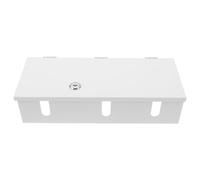 STOBAZA Waterproof Lockable Electrical Box 3-gang Rectangular Iron Enclosure with Enhanced Security Control and Dustproof Design for Power Outlets and Wall Switches in Corridors and Shared