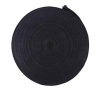 STOBAZA Webbing Ribbon Herringbone Pattern Cotton Black 45m 2.5cm Wide Strong Dry Friction and High Washing Fastness for Threading Decorations and Hanging up Cards