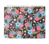 STOBAZA Weekly Spiral Bound Appointment Plan Pad Study Notepad with Floral Design for Homeschool Schedule Planning Lesson and Work Organizer