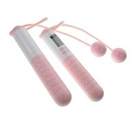 STOBAZA Weighted Cordless Skipping Rope with Digital Counter for Women and Adults Portable Ropeless Fitness Jump Rope with Weighted Balls Safe and Convenient Home Exercise Tool for Shaping