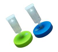STOBAZA Wide Mouth Fermenting Lids for Mason Jars with Gas Release Valve Reusable Kitchen Supplies for Safe Kimchi Sauerkraut Pickle Fermentation Assorted Green and Blue Colors