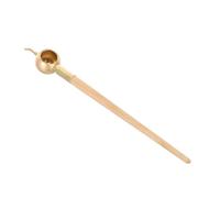 STOBAZA Wood-Handled Copper Wax Applicator Pen for Batik Art and Fabric Dyeing, Featuring Extended Spout and Stable Operation for Professional Creators and DIY Hobbyists