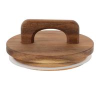 STOBAZA Wood Jar Lid with Handle 3.54 in Wide Mouth Sealing Jar Cover with Sealing Ring Reusable Leakproof Lid for Mason Jars Food Storage Sauces Spices Tea 3 Pack
