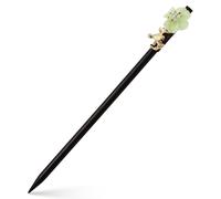 STOBAZA Wooden Hairpin with Flower Bird Pattern Retro Chinese Style Hair Stick for Women and Black Hair Accessory for Traditional Bun Styling