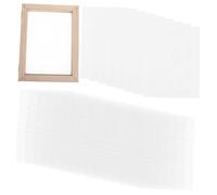 STOBAZA Wooden Papermaking Frame Kit with Mesh Screen and Liners for Uniform Handmade Paper DIY Craft Mold Deckle for Dried Flower Art Compact for Home Studio Use