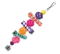 STOBAZA Wooden Parrot Chewing for Pet Birds Sturdy Wear-resistant Hanging Bird Cage That Stimulates Enthusiasm and Relieves Boredom for Parrots