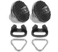 STOBAZA Wrist Strap Fixing Screw Camera Clip Split Ring Practical Portable Stainless Steel Abs Rubber Washer Replacement Triangle Hook for Dslr Camera Strap Accessories