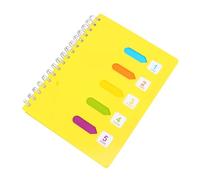 STOBAZA Yellow Side Spiral Category Notebook for Students Paper Notebook