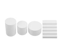 STOBOK 1 Set Geometric Cube Photo Props Set Hard Foam Photography Background Props For Goods Crafts Lipstick Jewelry Cosmetics White