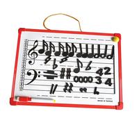 STOBOK 1 Set Music Staff Whiteboard Erasable Teaching Board with Magnetic Note Stickers Lightweight Portable Dry Erase Board for Beginners Wall-Mountable Music Practice Aid for Home and School