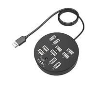 STOBOK 10 Ports USB Port Expander USB Adapter Backward Compatible Compact and Practical for Business Trips and Computer Use