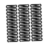 STOBOK 100pcs Black Plastic 8-shape Hook Snap Clips Lanyard Buckles for Sewing Crafts and Home Organization Accessories