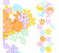 STOBOK 100pcs Easter Egg Decorations Rabbit Easter Egg Confetti Giant Bunny Table Scatter Craft Supplies