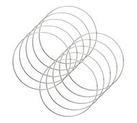 STOBOK 10pcs Metal Ring Metal Dreamcatcher Hoops Dream Catcher Hoops Rings Wreath Making Frame Wreath Frame Crafts Wall Hanging Craft Silver Macrame s Candle Round