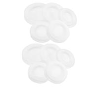 STOBOK 10pcs Universal Rubber Coin Bank Stoppers Mixed Sizes White Rubber Plugs for Money Box Multi Purpose Round Closure for Saving Box Includes 2 Each of 25mm 26mm 30mm 32mm and
