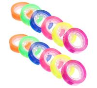 STOBOK 12 Rolls Decorative Tape for Handbook Journal Album Scrapbooking DIY Craft Tape 1.2cm Wide 18m Long