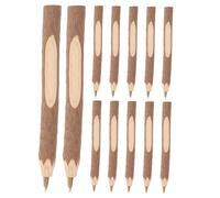 STOBOK 12pcs Bark Wood Ballpoint Pens Smooth Writing Chunky Tree Pen Creative Rustic Wedding sign-in Branch Twig stationery (13cm)