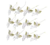 STOBOK 12pcs Transparent Angel Hanging Ornaments for Christmas Tree Decoration Adorable Pendants for Holiday Parties