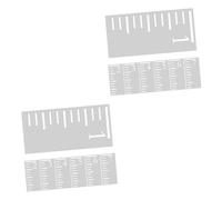 STOBOK 14pcs Growth Chart for Boys and Girls Height Scale Plastic Reusable Stencil Boys and Girls Growth Ruler Wall Decor Stencils Childrens