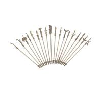 STOBOK 18pcs Mini Alloy Arms Model Set Zinc Alloy Material Portable Size and Wear Resistant Suitable for Collection and Home Decoration