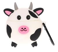 STOBOK 1Pc Cow Earbuds Case Soft Silicone Protector for Adorable Cow Shaped Design for Bumps and Drops Cute Accessory for Earbuds