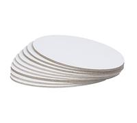 STOBOK 2 Pcs Oval Cotton Painting Board 30x40cm for Artists Thicken Art Panels in White for Oil Painting and Sketching