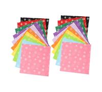 STOBOK 20pcs Snowflake Polyester Felt Patchwork Cloth Non Woven Cloth Felt Material Christmas Patterns Cotton Patchwork Christmas Printing Quilting Clothing 15c Manual Fabric
