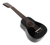 STOBOK 21 Inch Guitar 6 String Vintage Style Acoustic Guitar Classical Wooden Folk Music Instruments for Kids Beginner (Black)