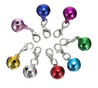 STOBOK 24Pcs Bell Keychain Security Alarm Bells Keyring Handbag Purse Pendant Dog Cat Collar Charm for Girl Woman Backpack Decor Car Key Holder Random Color 14mm