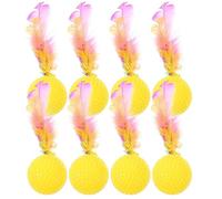 STOBOK 24Pcs Cat Balls - Interactive Rattle Toys for Cats Engaging Indoor Playtime with Fun Colors