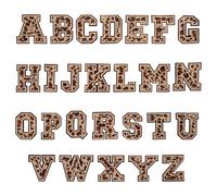 STOBOK 26pcs Letter Patches Iron on Patches for Clothing Fabric Sleeve Stickers Sew Embellishments