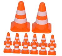 STOBOK 28pcs Small Traffic Cones Roadblock Sand Table Model Childrens Toys Construction Toys For Kids Traffic Safety Cones Children Toys Mini Safety Cone Micro Toys Sports Abs Accessories