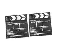 STOBOK 2pcs Board for Film Led Directors Clapboard Temporary Balance Photo Prop for Kids Adults