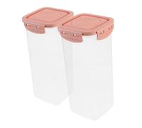 STOBOK 2pcs Plastic Bread Storage Box Airtight Lid Yogurt Fermentation Cup Kitchen Countertop Bread Keeper for Sandwich Preservation